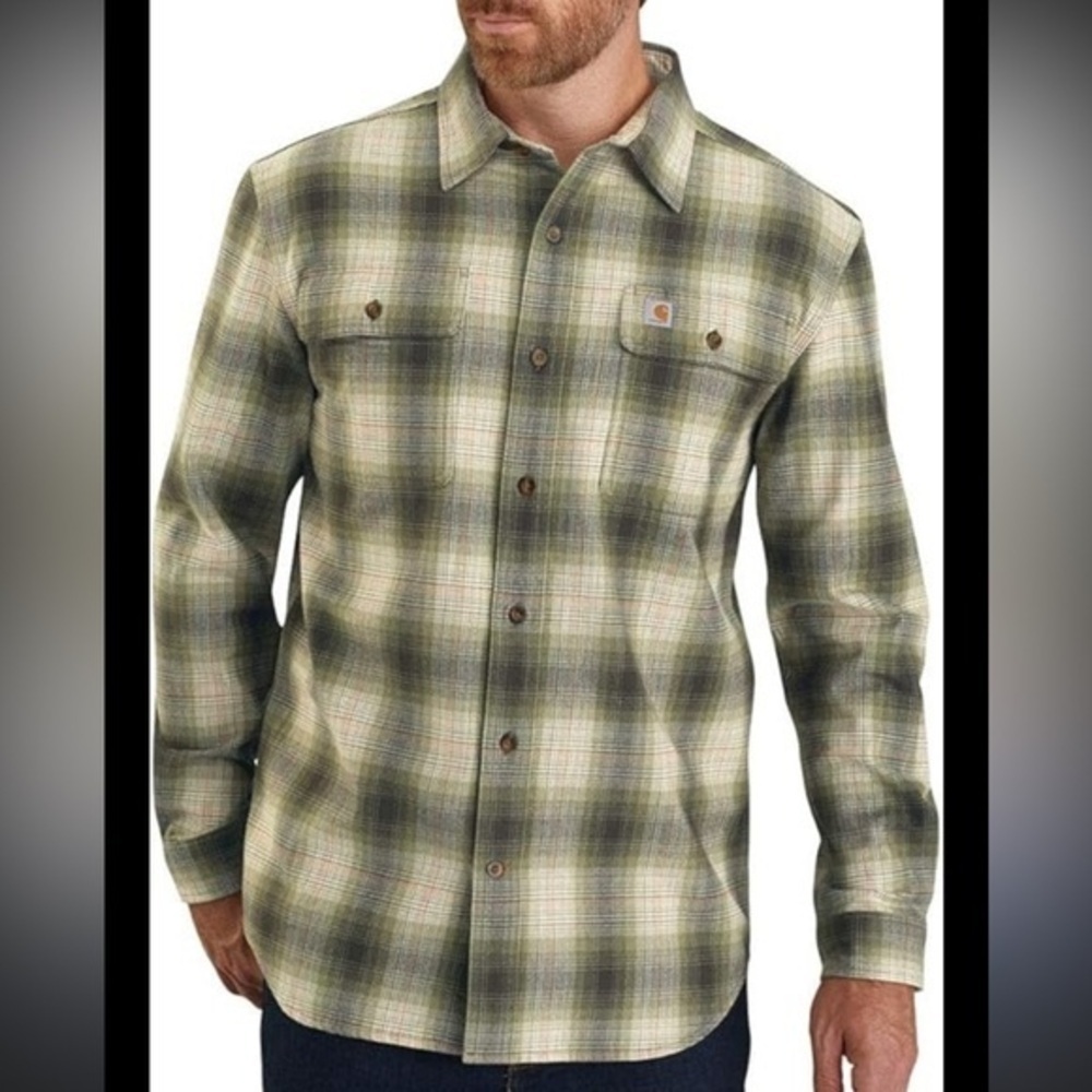 Carhartt Plaid Shirt in Green and Black